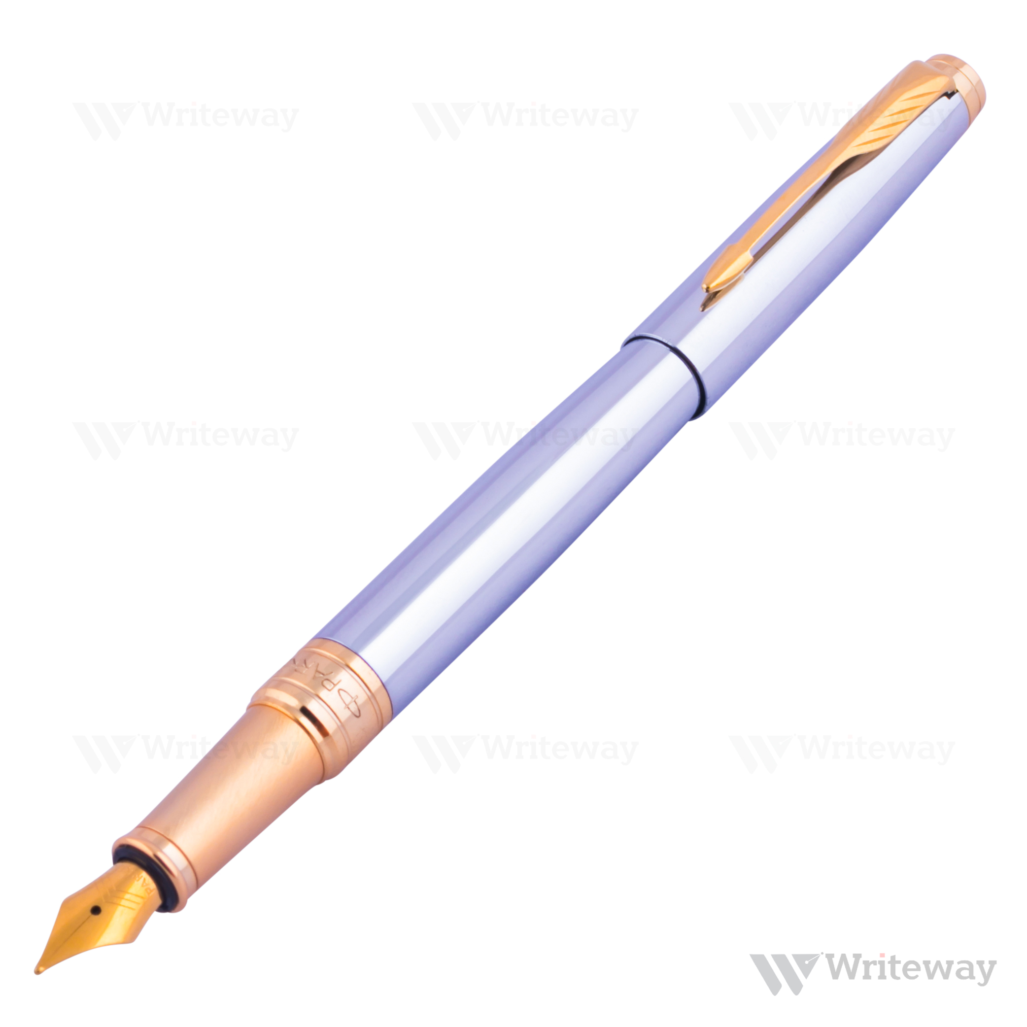 PARKER ASTER SHINY CHROME GT FOUNTAIN PEN CHROME